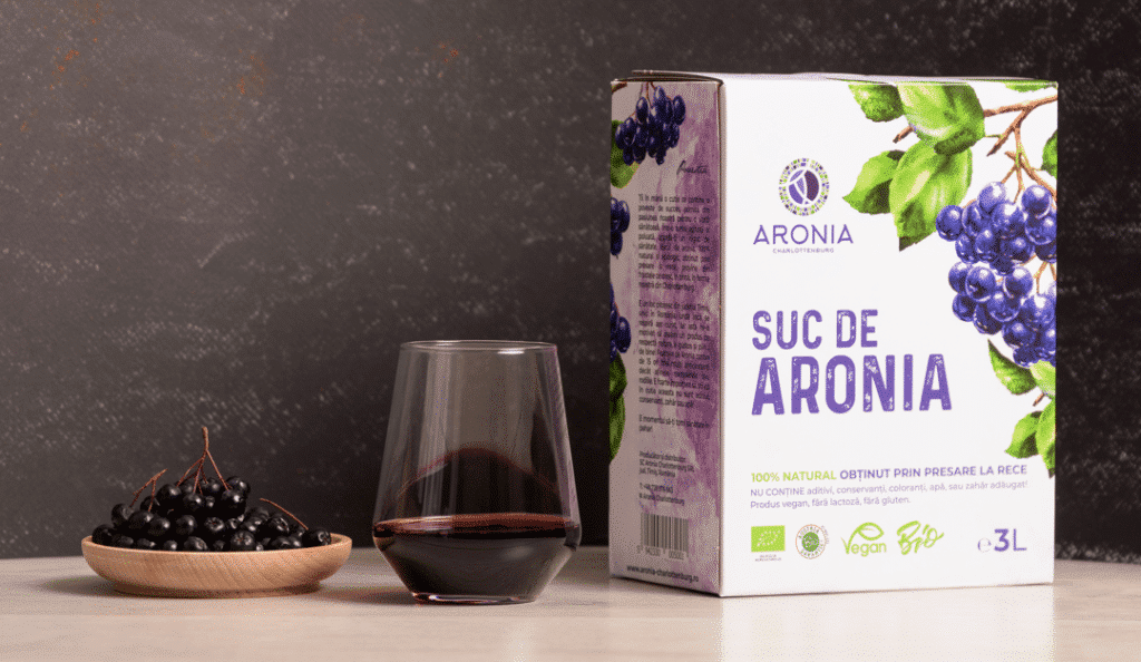 Sucul de aronia — bogat în fier și eficient împotriva anemiei feriprive