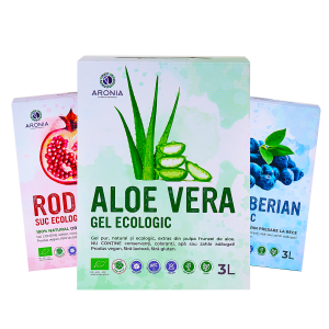 Black October - Pachet cu 3 Sucuri 100% Naturale de Rodie, Afin Siberian și Aloe Vera la 3L - Promotie
