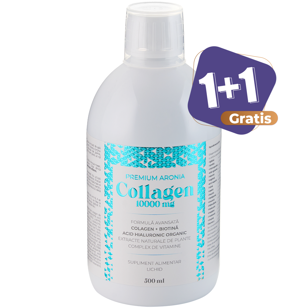 Premium Aronia Colagen 10.000 mg – formulă avansată pentru piele, păr și unghii sănătoase & frumoase