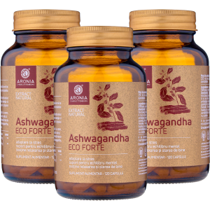 Oferte de Vară la Suplimente Naturale cu Aronia - PROMO: 3 Flacoane Ashwagandha ECO Forte 120 Capsule - oferte de vara de la Aronia Charlottenburg
