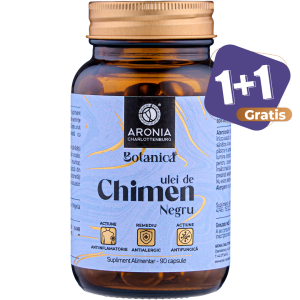 Ulei de Chimen Negru (Negrilica) Premium Vegan — 90 capsule, cu proprietăți antioxidante, antiinflamatoare și antimicrobiene