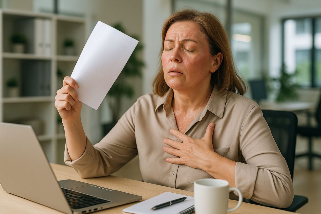Bufeuri – cauze, simptome și tratament pentru transpirațiile în menopauză