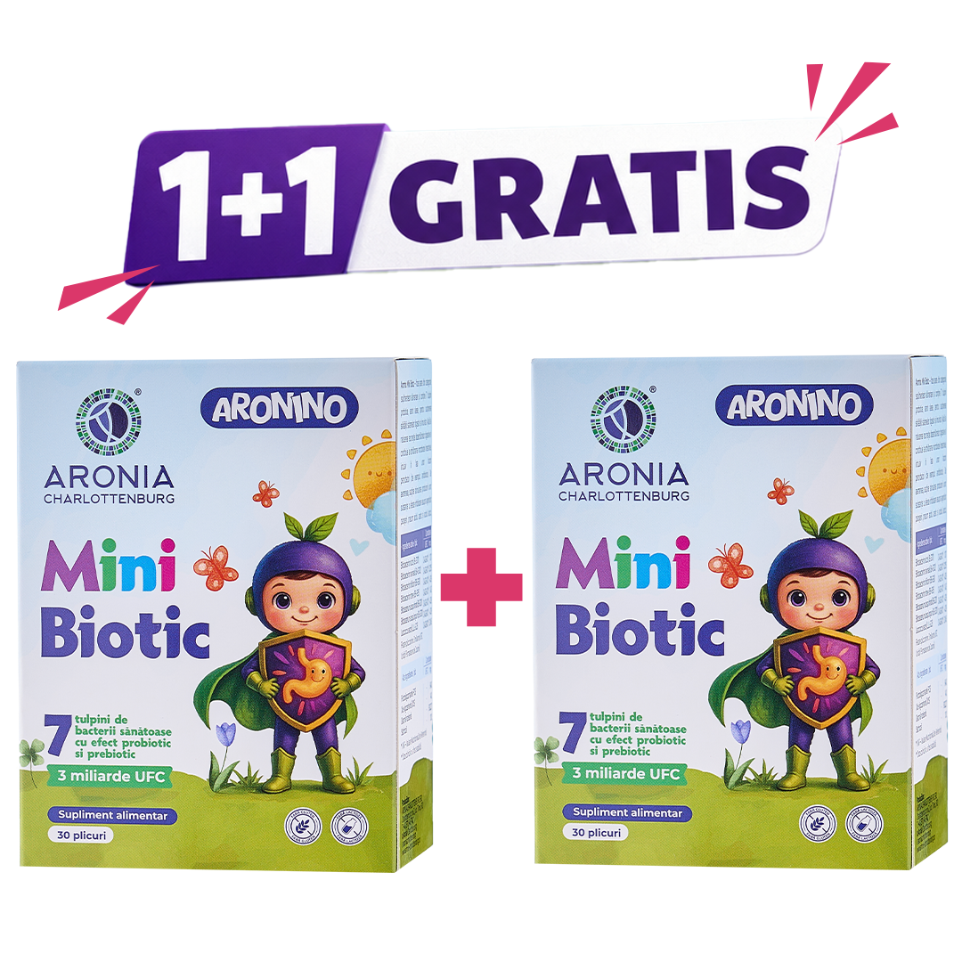 Aronino Mini Biotic — 7 probiotice care sprijină digestia, imunitatea și energia copiilor