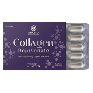 Oferte de Vară la Suplimente Naturale cu Aronia - Collagen Rejuvenate cu VERISOL®, Acid Hialuronic și PureWay-C® — 30 capsule cu beneficii pentru piele, păr și unghii - oferte de vara de la Aronia Charlottenburg