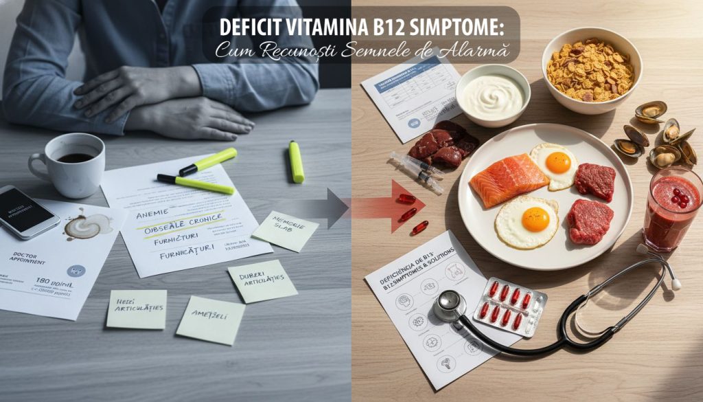 Deficit vitamina B12 simptome: cum recunoști semnele de alarmă
