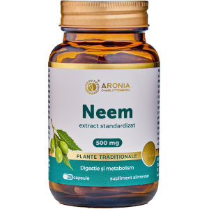 Oferte de Vară la Suplimente Naturale cu Aronia - Neem 500 mg — 60 capsule cu extract concentrat din fructe de Neem pentru susținerea digestiei, imunității și sănătății pielii | Plante Tradiționale - oferte de vara de la Aronia Charlottenburg