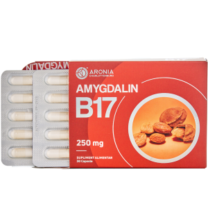 Amygdalin (B17) la 250 mg — 30 capsule pentru echilibrul organismului, imunitate și protecție antioxidantă