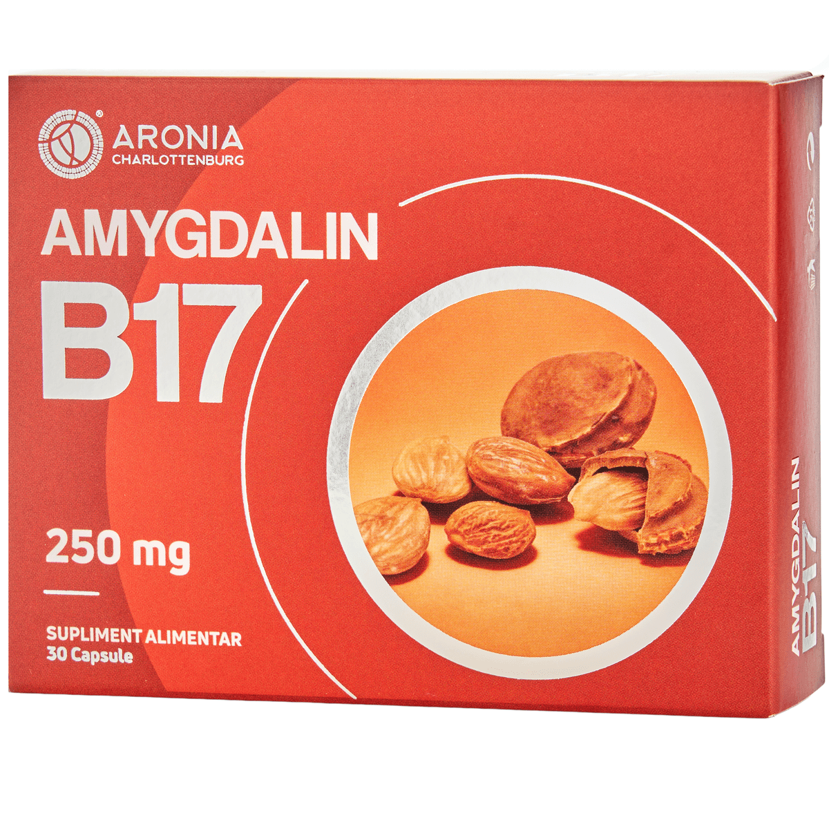 Amygdalin (B17) la 250 mg — 30 capsule pentru echilibrul organismului, imunitate și protecție antioxidantă