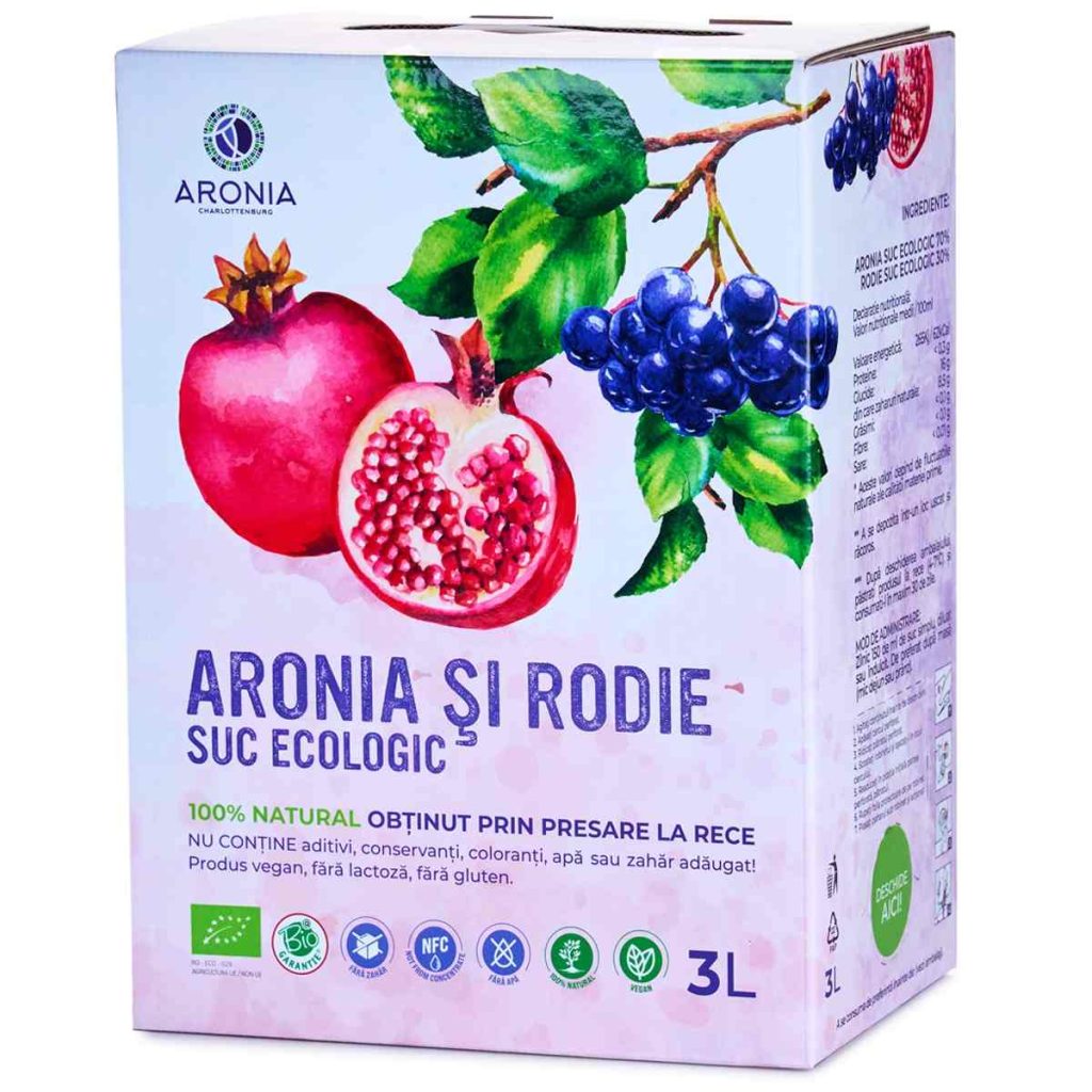 2. Dieta ovare polichistice alimente recomandate Cutie cu Suc de Aronia si Rodie 3L ECO
