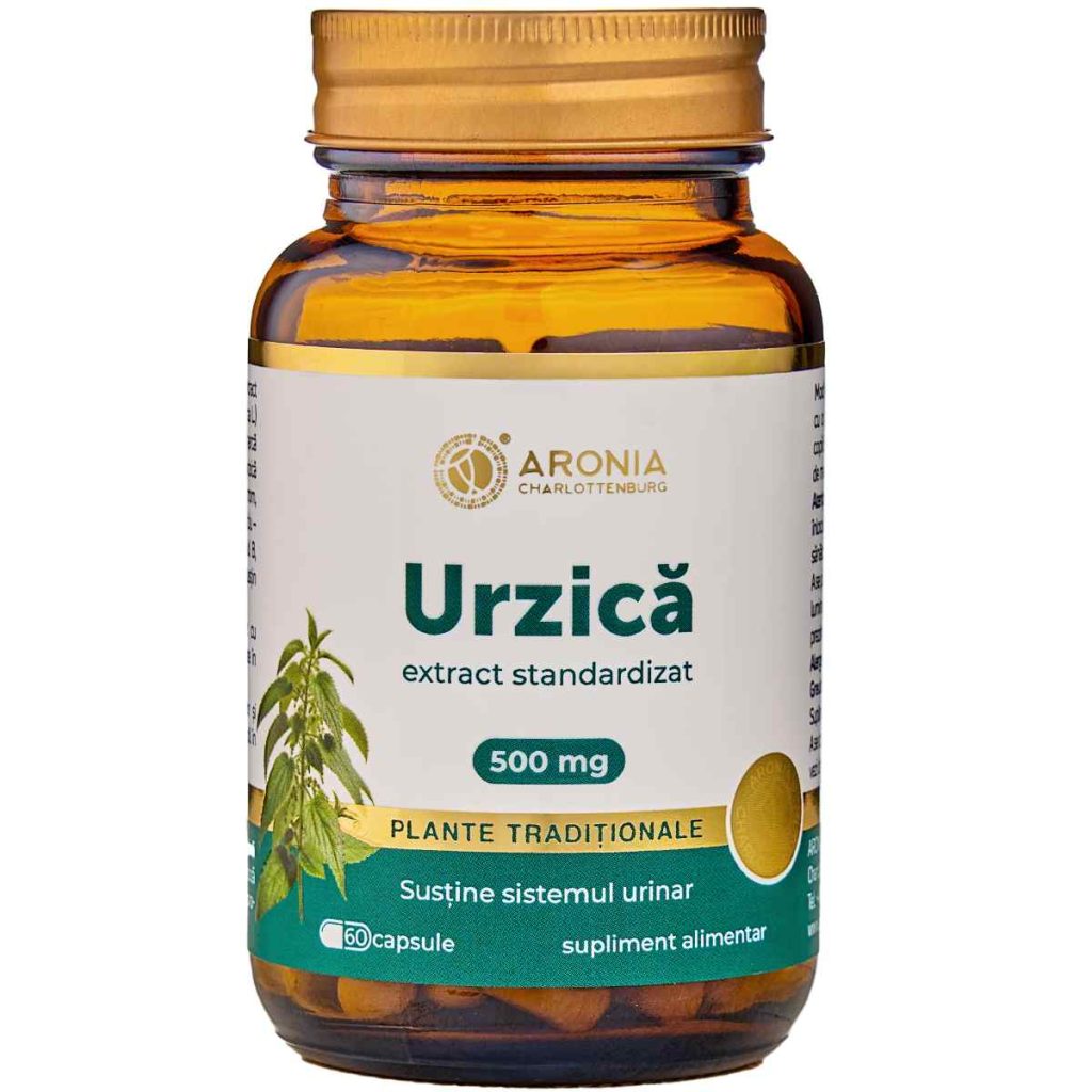 2. Radacina de urzica si beneficiile sale Flacon cu Urzica 500 mg — 60 capsule