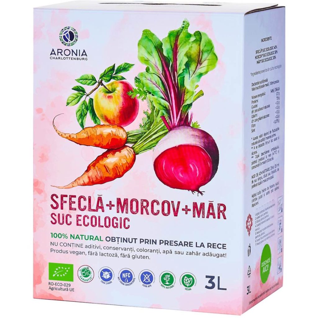 3. Suc de Sfecla, Morcov si Mar 100% Natural si Ecologic 3L