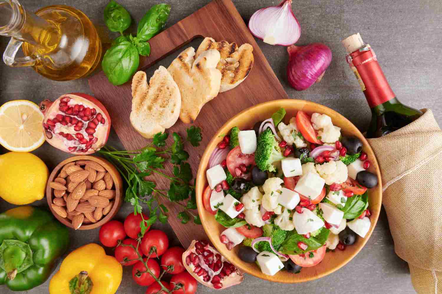 Dieta mediteraneana cum integrezi uleiul de masline, cerealele integrale in regim, retete si beneficii pentru sanatate