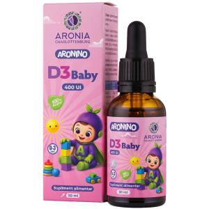 Black October - Vitamina D3 Baby — 400 UI, 30ml — supliment pentru creșterea și dezvoltarea sănătoasă a copiilor - Promotie
