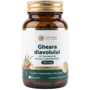 Gheara Diavolului 700 mg — 60 capsule cu extract concentrat din rădăcina plantei, pentru susținerea articulațiilor, mobilității și flexibilității | Plante Tradiționale
