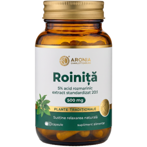 Roiniță 500 mg — 60 capsule cu extract concentrat din Roiniță pentru relaxare naturală, calm și somn odihnitor  |  Plante Tradiționale