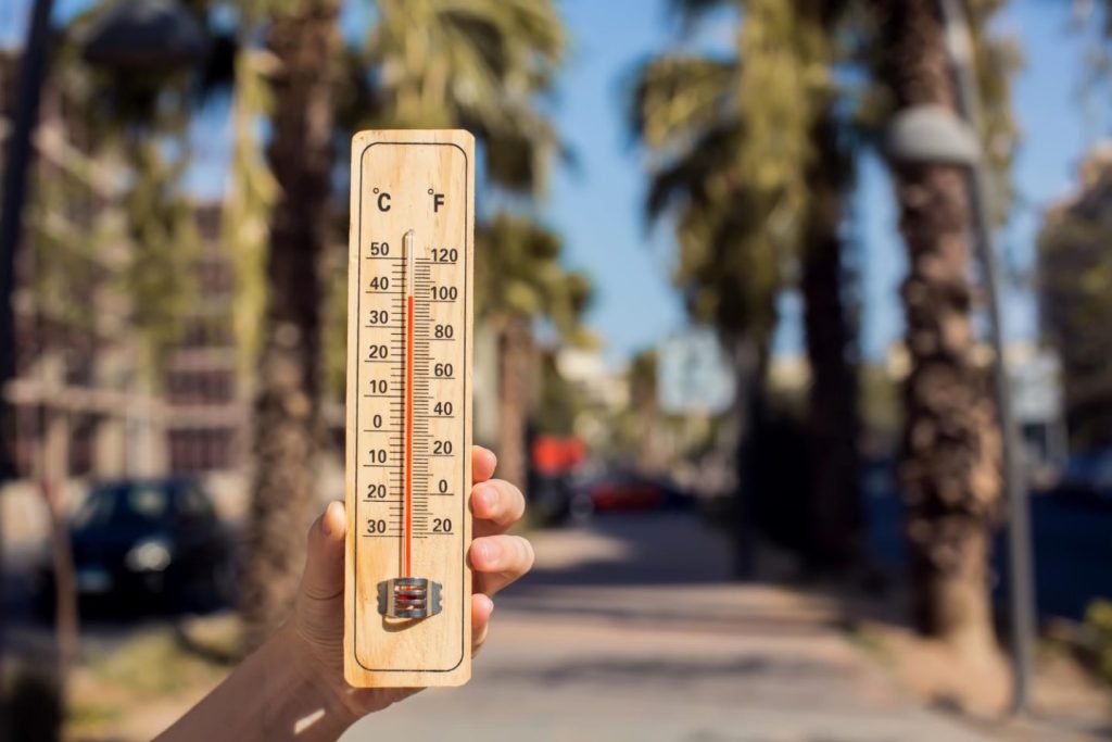 1. Ce este intoleranta la caldura (persoana care tine in mana un termometru, temperatura ridicata, plimbare afara)