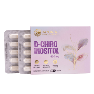 D-Chiro-Inozitol 600 mg — 30 capsule pentru echilibru hormonal feminin, sănătate reproductivă și control glicemic