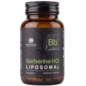 Berberine HCl Liposomal — 60 capsule cu Berberină în format lipozomal, pentru susținerea metabolismului, glicemiei normale și echilibrului alimentar
