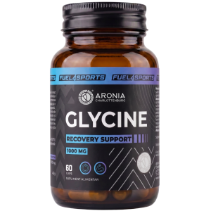 Glycine 1000 mg – 60 de capsule cu Glicină de puritate 99,5%, pentru recuperare avansată după sport | FUEL4SPORTS