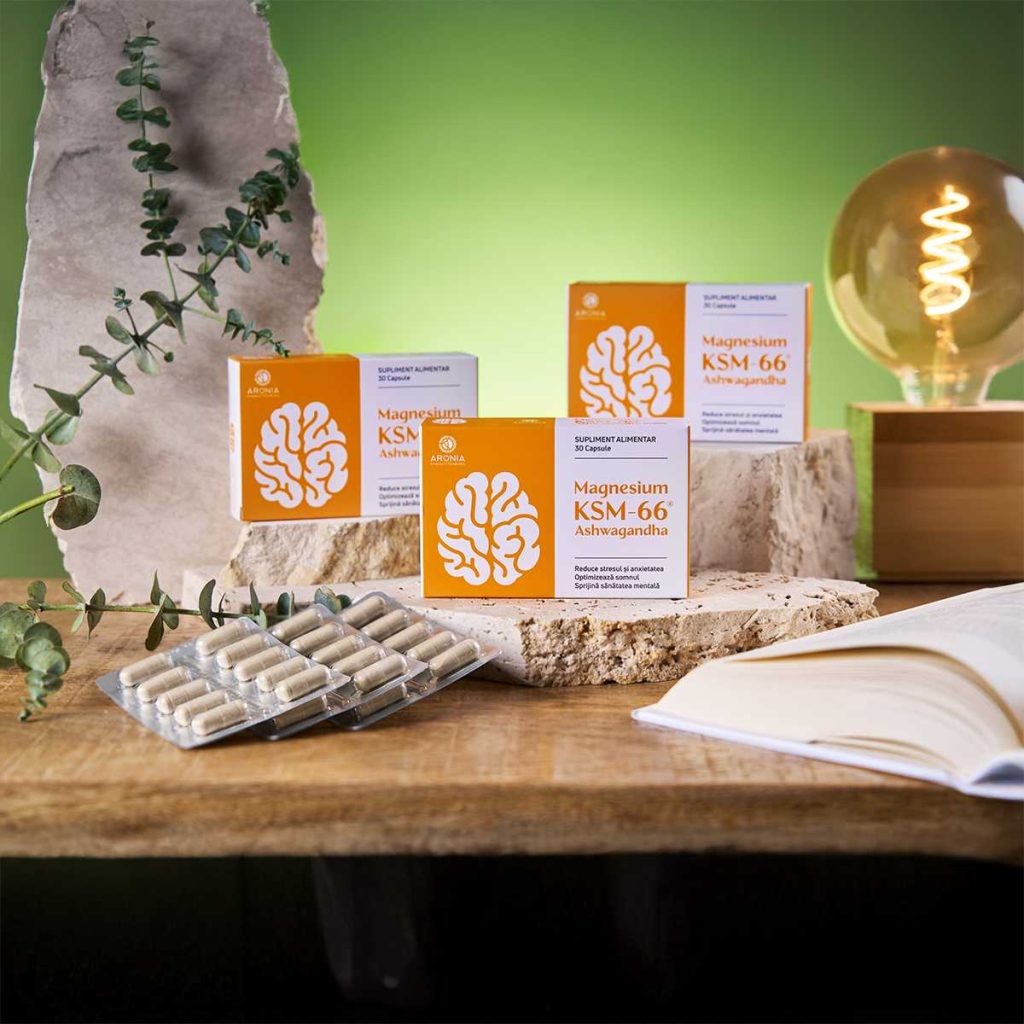 3. sistemul nervos Magnesium + Ashwagandha KSM 66