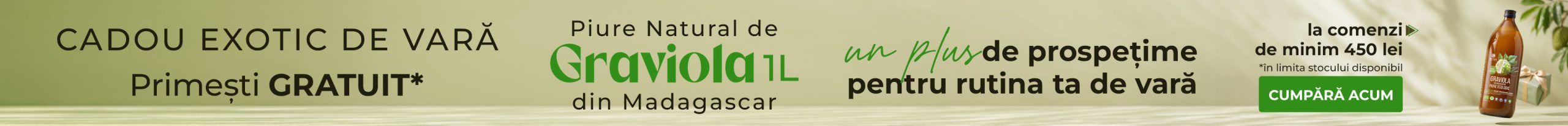Cadou: Graviola din Madagascar — piure 1L