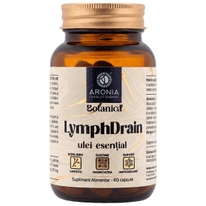 Lymph Drain — capsule cu 6 uleiuri esențiale pentru perioadele în care reții apă, corpul pare mai încărcat și ai picioarele grele | Botanica