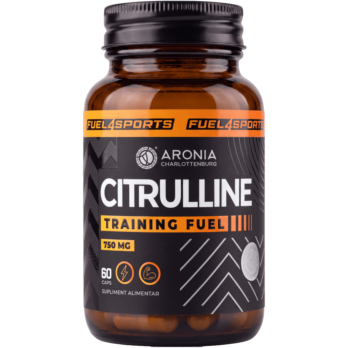 Citrulline 750 mg – 60 de capsule cu L-Citrulină 100% pură, pentru antrenamente intense de la început până la final | FUEL4SPORTS