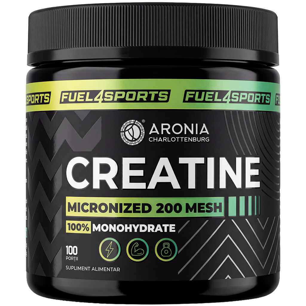 Creatină Micronized 200 Mesh, 100% Monohydrate – 100 de porții pentru forță, masă musculară și rezistență la efort
