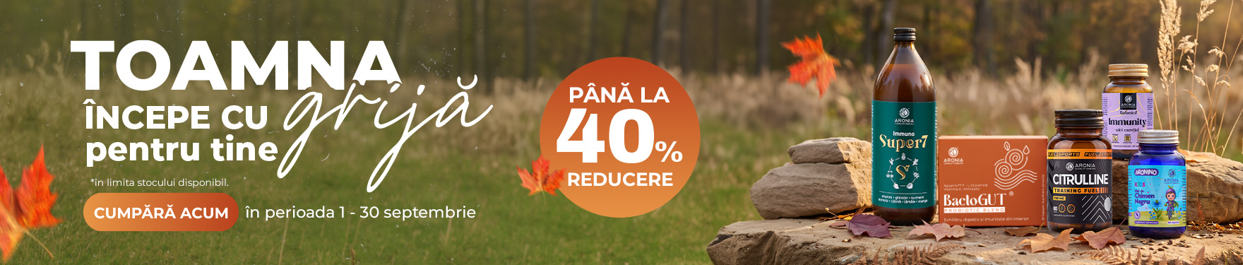 Revino în ritm cu Aronia