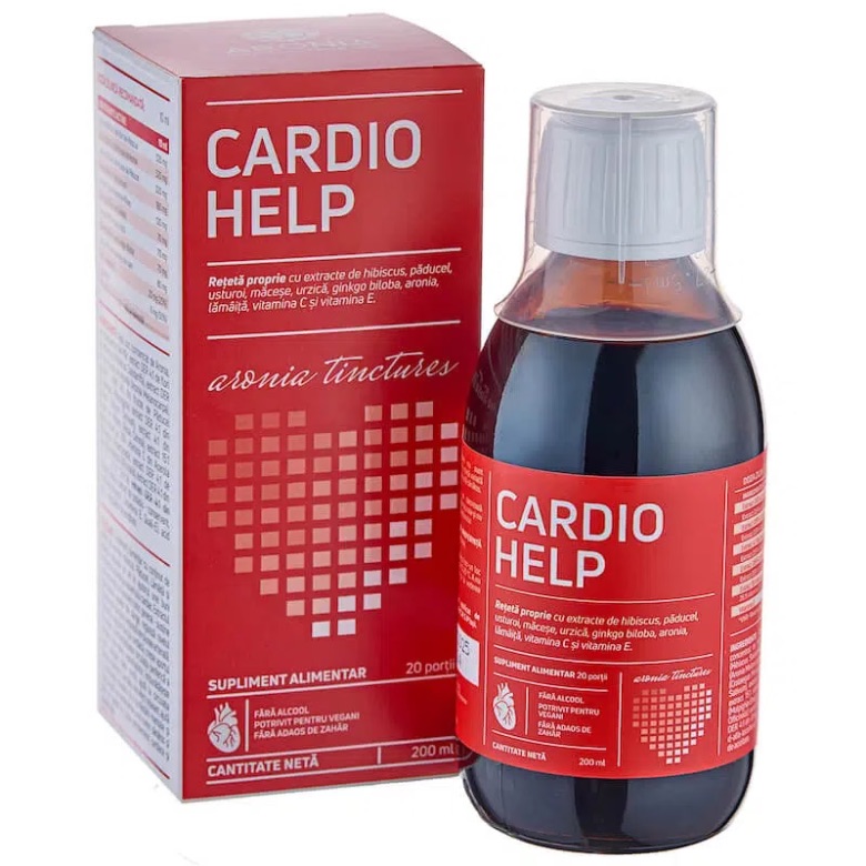 2. Cardio Help 200ml o formula unica din 9 plante si superfructe care protejeaza inima si sistemul cardiovascular