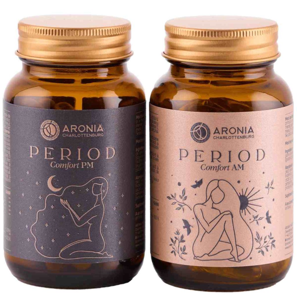 2. Ce este faza luteala si unde se incadreaza in fazele ciclului menstrual Period Comfort AM & PM — 2 suplimente naturale