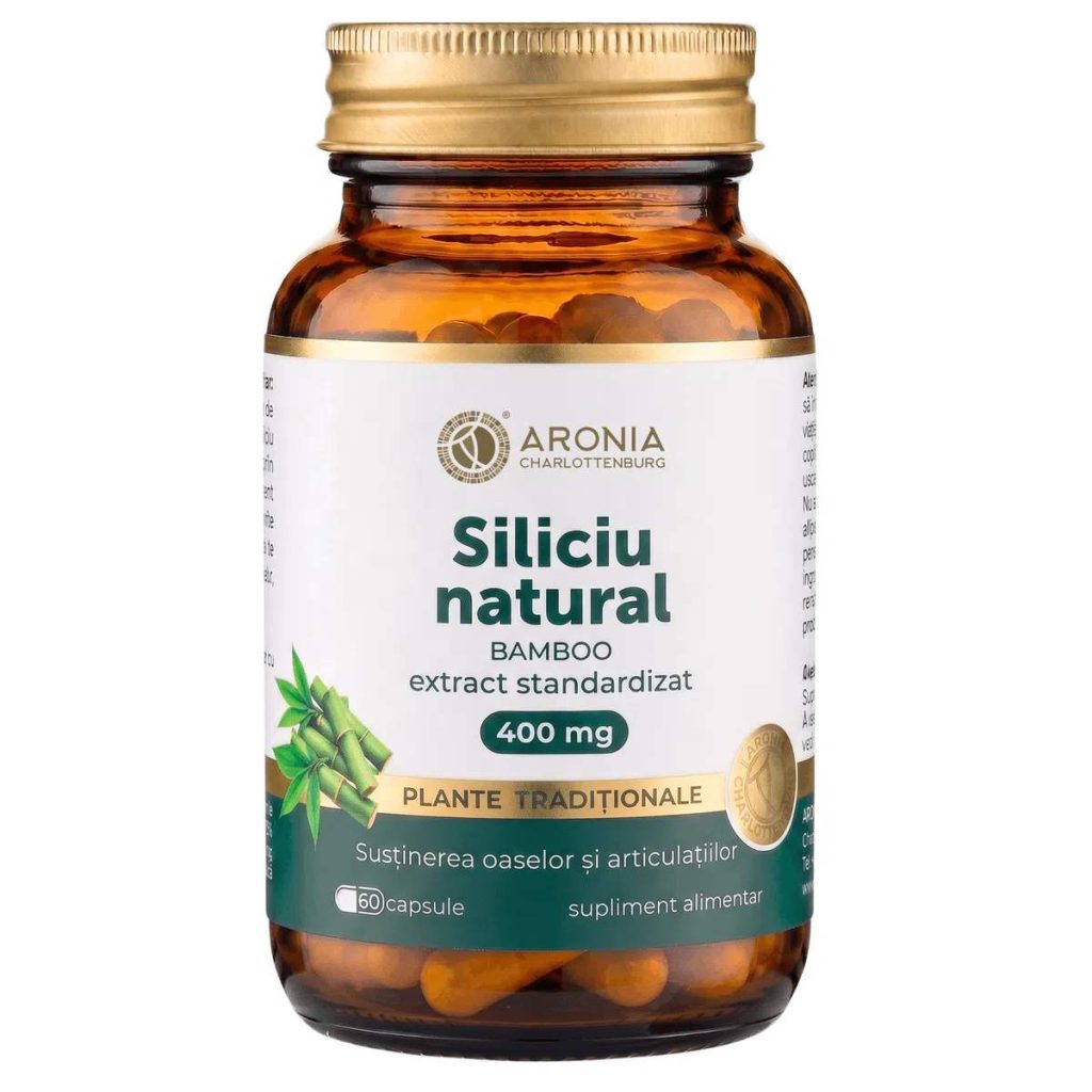 2. Ce este siliciul si care este rolul sau in organism Siliciu Natural 400 mg — 60 capsule