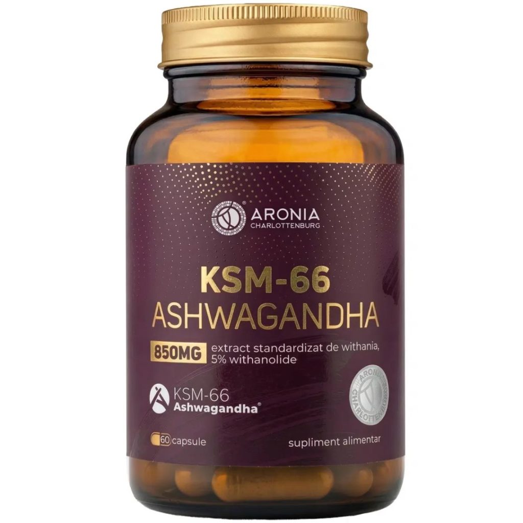 3. Ashwagandha KSM 66® la 850 mg