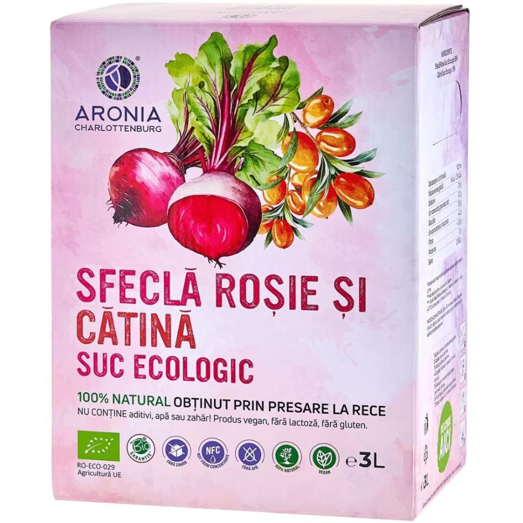 3. Suc de Sfecla Rosie și Catina 100% Natural si Ecologic la 3 litri