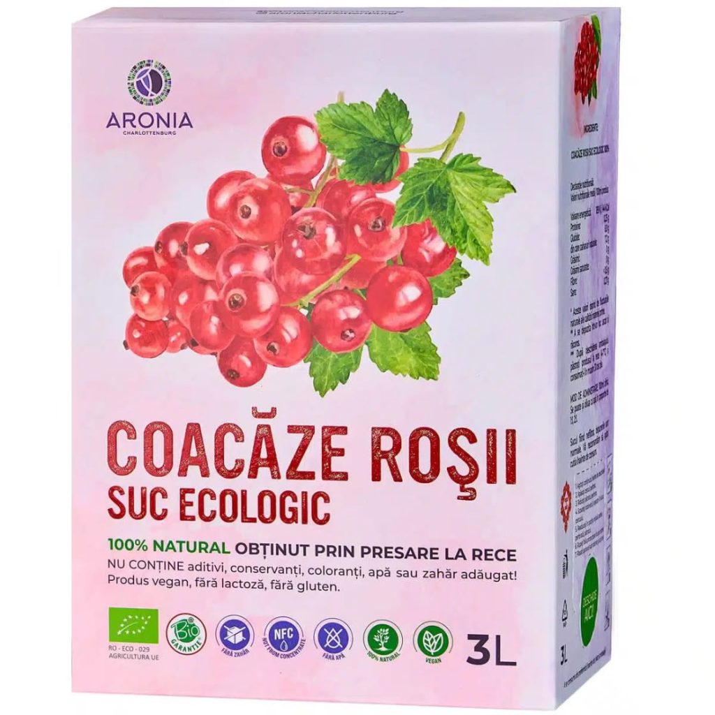7. Suc de Coacaze Rosii 100% Natural si Ecologic la 3L