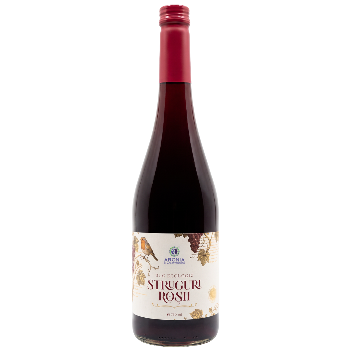 Suc de Struguri Roșii 750 ml — 100% natural, ecologic și gustos