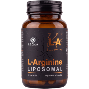 L-Arginină Lipozomală: 60 capsule cu  L-arginină într-un format lipozomal, pentru pump, circulație și performanță la antrenament