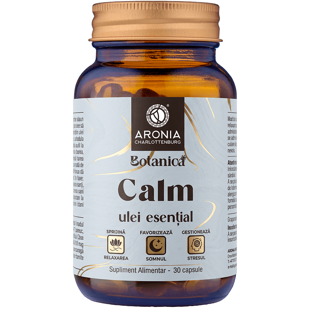 Ulei Esențial Calm — capsule cu 5 uleiuri esențiale pentru relaxare profundă, somn liniștit și gestionarea stresului | Botanica