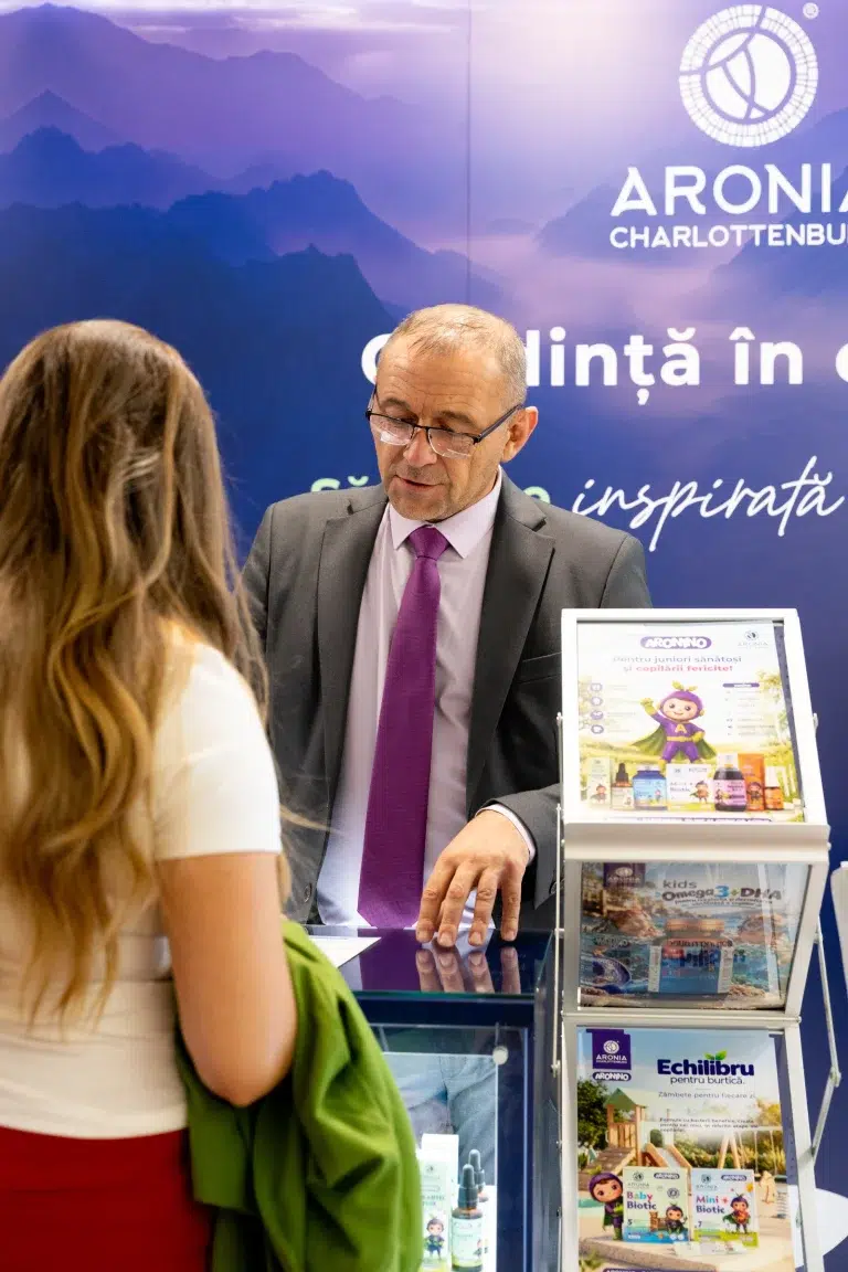 Dialog cu medicii despre gama Aronino la Congresul de Gastroenterologie Pediatrică