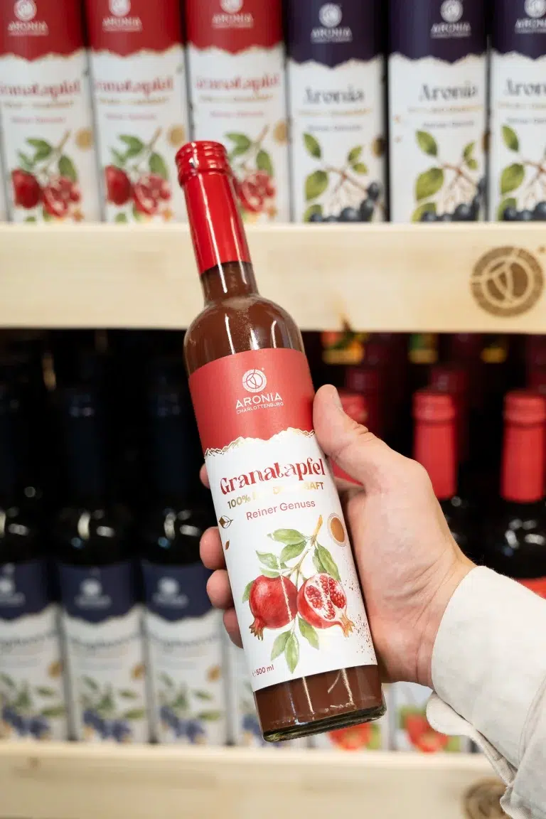 Suc BIO de rodie Aronia Charlottenburg prezentat la degustarea din München